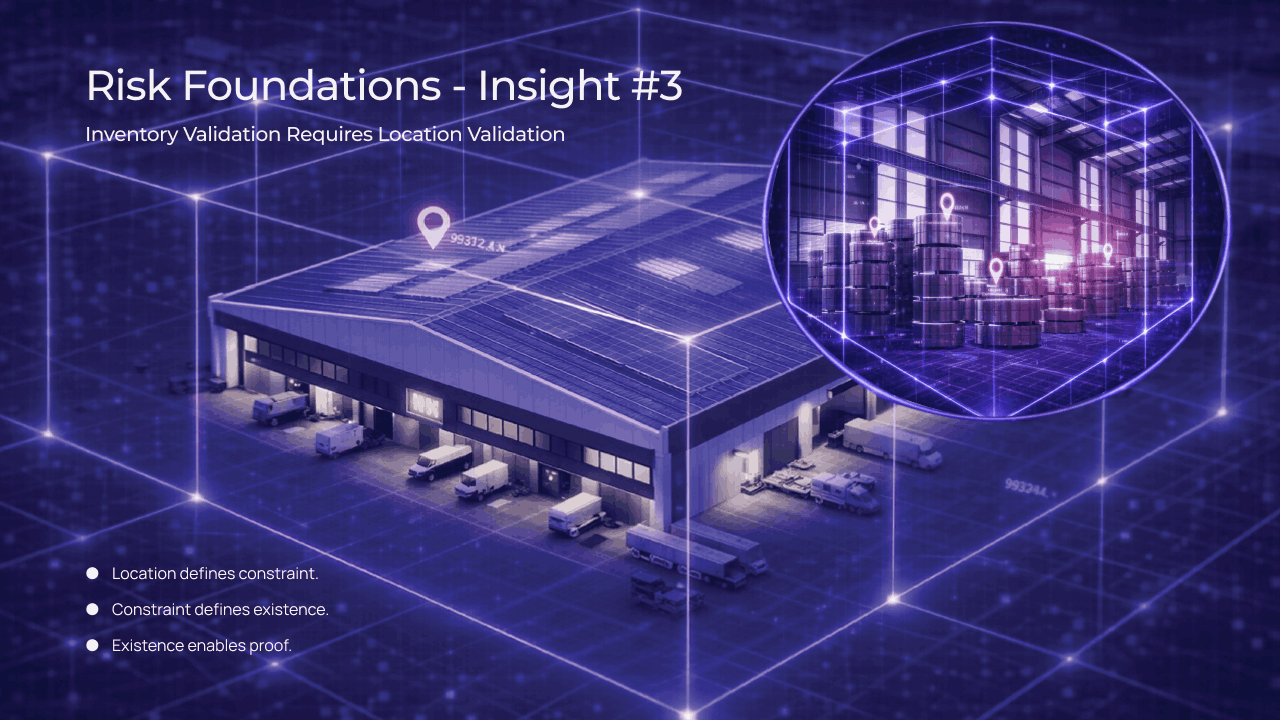 Inventory Cannot Be Trusted Without Location Truth